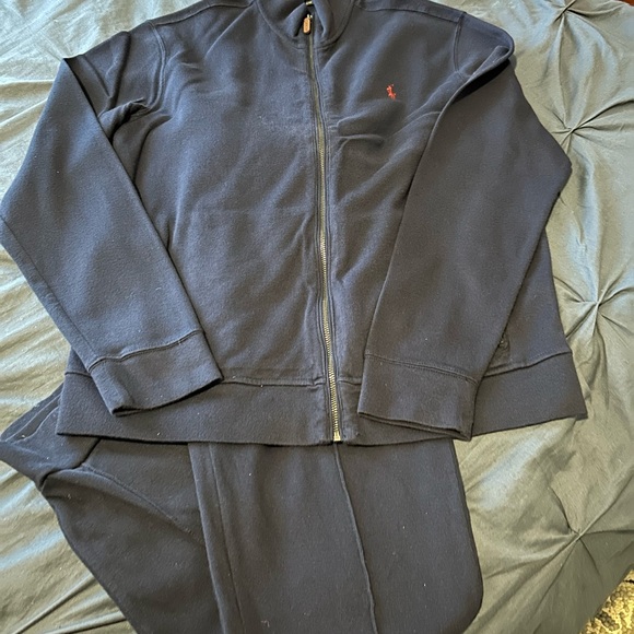 Ralph Lauren 2 Piece Tracksuit Navy LG - Picture 4 of 6